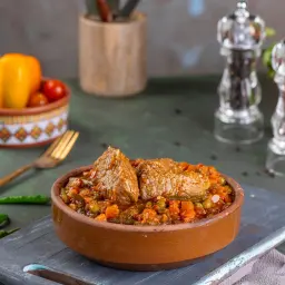 Mixed Vegetables with Meat Casserole